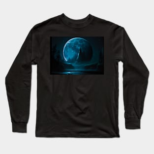 Full Moon Megalophobia Long Sleeve T-Shirt